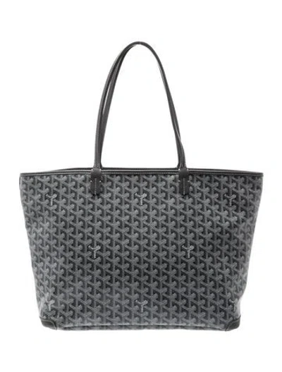 Pre-owned Goyard Ine Artois Mm In Grey