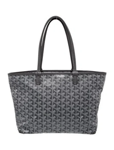 Pre-owned Goyard Ine Artois Pm Vintage In Grey