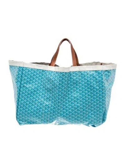 Pre-owned Goyard Ine Belharra In Blue