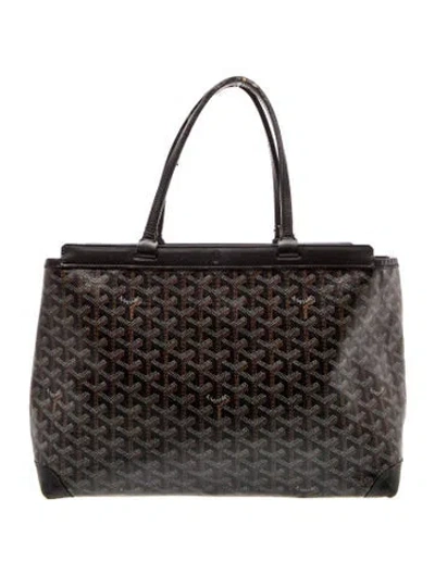 Pre-owned Goyard Ine Bellechasse Pm In Black