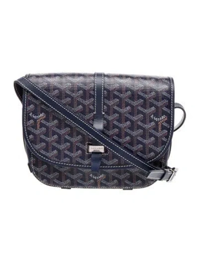 Pre-owned Goyard Ine Belvedere Ii Pm In Blue