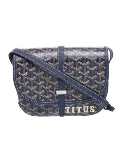 Pre-owned Goyard Ine Belvedere Ii Pm In Blue
