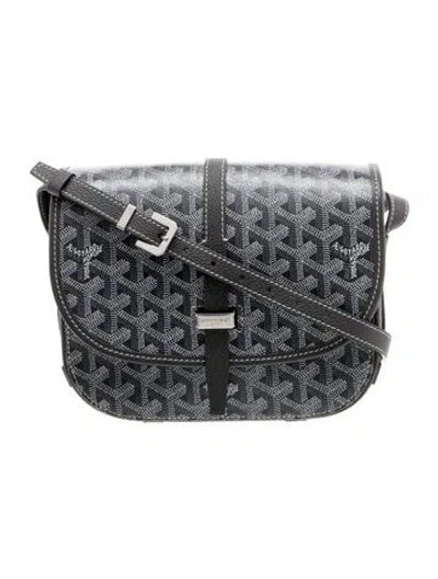 Pre-owned Goyard Ine Belvedere Ii Pm In Gray