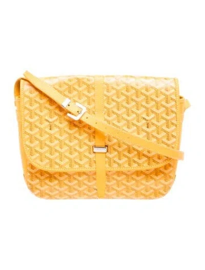 Pre-owned Goyard Ine Belvedere Ii Pm In Yellow