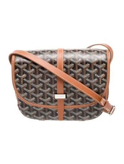 Pre-owned Goyard Ine Belvedere Pm In Brown