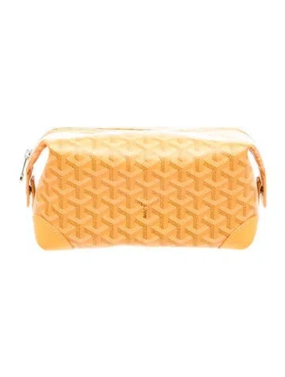 Pre-owned Goyard Ine Boeing 25 Trousse De Toilette In Yellow