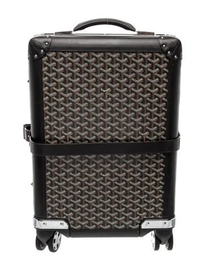 Pre-owned Goyard Ine Bourget Pm In Black
