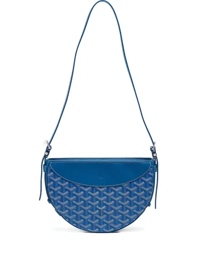 Pre-owned Goyard Ine-canvas Half-moon Shoulder Bag