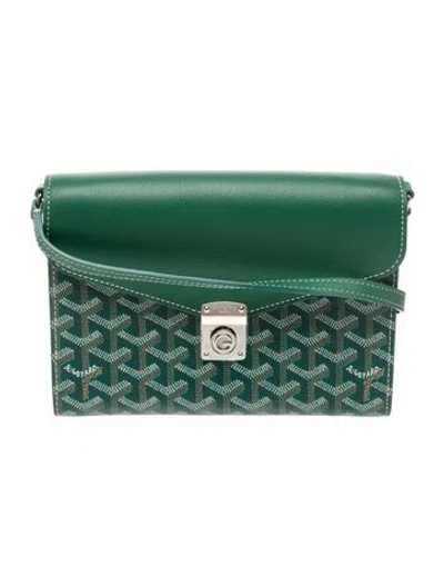 Pre-owned Goyard Ine Chyphe Wallet 2024 In Green