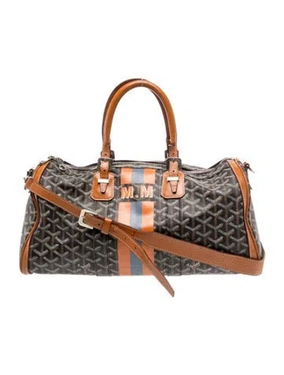 Pre-owned Goyard Ine Croisière 35 Vintage In Black