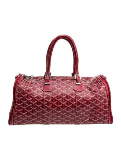 Pre-owned Goyard Ine Croisière 35 Vintage In Red