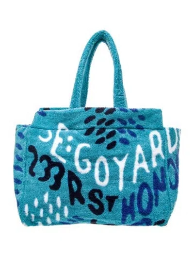 Pre-owned Goyard Ine Eponge Terry Bag Pm 2025 In Blue