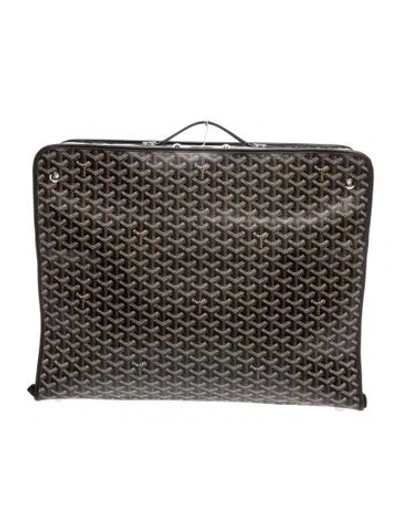 Pre-owned Goyard Ine Ine Canvas Caravelle 50 In Black