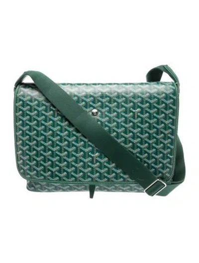 Pre-owned Goyard Ine Ine Capetien Messenger Bag 2025 In Green