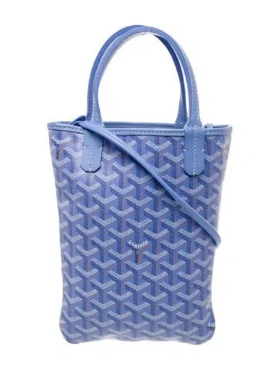 Pre-owned Goyard Ine Le Jardin Poitiers In Blue