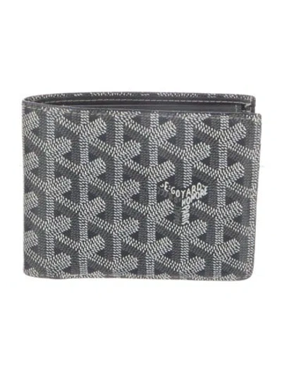 Pre-owned Goyard Ine Leather Bifold Wallet In Green