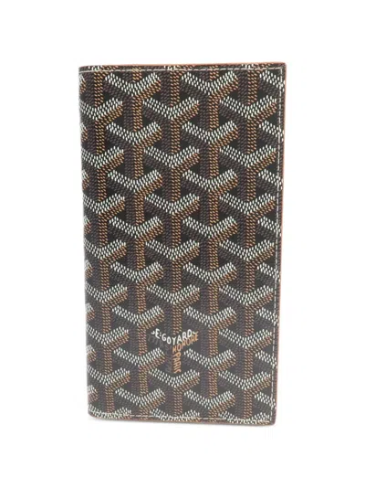 Pre-owned Goyard Ine Long Wallet In Black