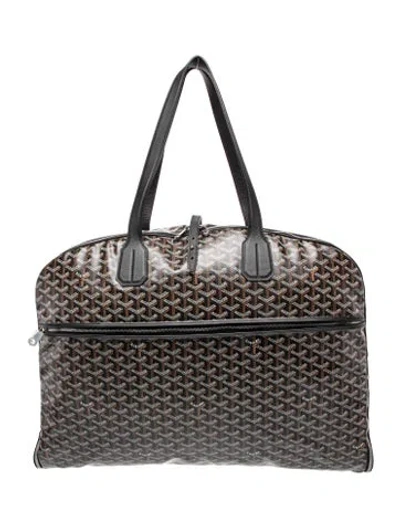 Pre-owned Goyard Ine Mayfair Garment Bag Pm In Black