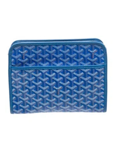 Pre-owned Goyard Ine Miroir Toiletry In Blue