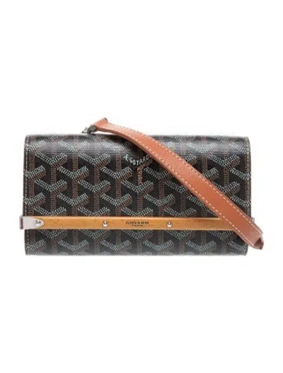 Pre-owned Goyard Ine Monte Carlo Bois Mini In Black