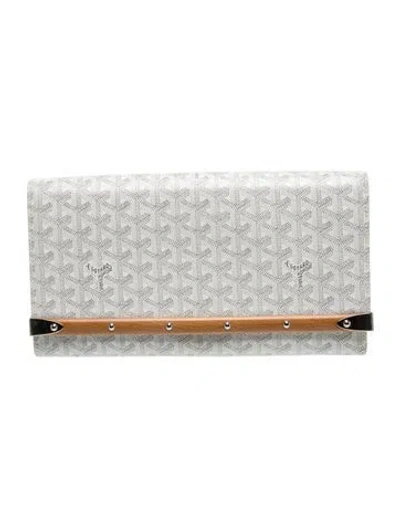 Pre-owned Goyard Ine Monte Carlo Bois Vintage In White