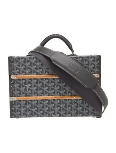 Pre-owned Goyard Ine Palace Mm In Gray