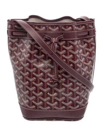 Pre-owned Goyard Ine Petit Flot In Burgundy