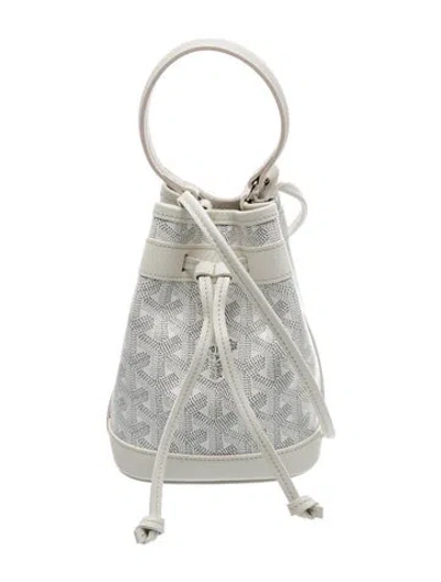 Pre-owned Goyard Ine Petit Flot Mini In White