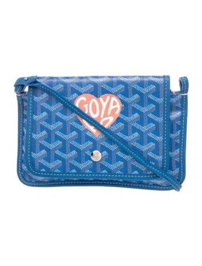 Pre-owned Goyard Ine Plumet Small W/ Tags In Blue