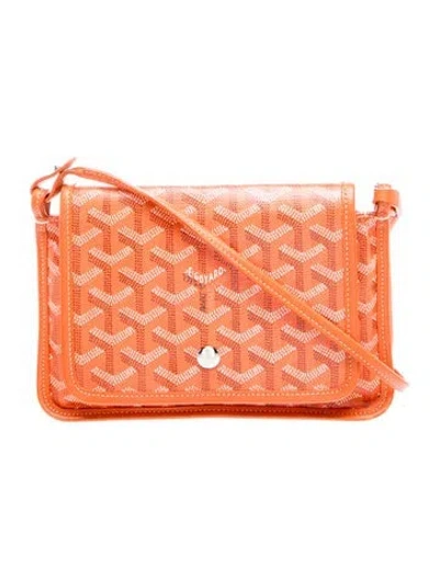 Pre-owned Goyard Ine Plumet Wallet. In Orange