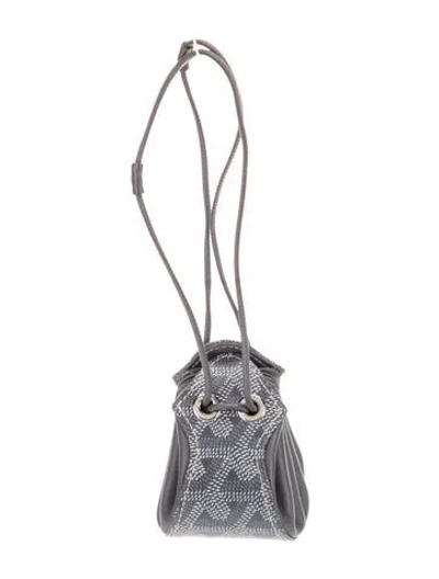 Pre-owned Goyard Ine Pouch Mini In Gray