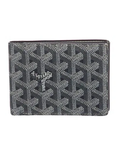 Pre-owned Goyard Ine Printed Bifold Wallet In Gray