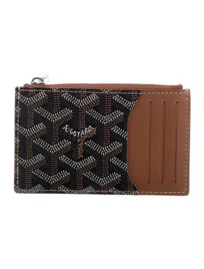 Pre-owned Goyard Ine Printed Pouch In Brown