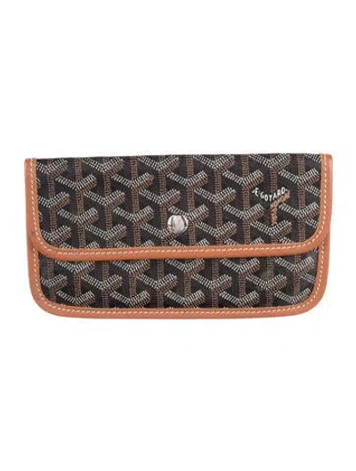 Pre-owned Goyard Ine Printed Wallet In Black