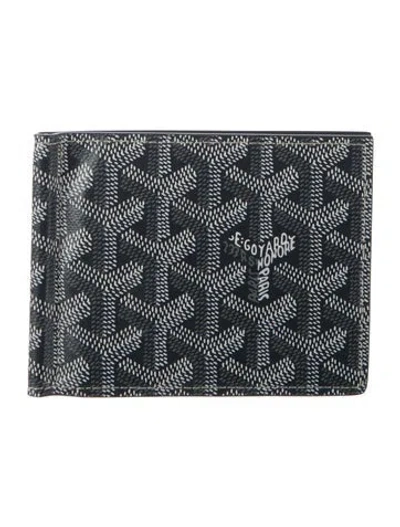 Pre-owned Goyard Ine Printed Wallet In Gray