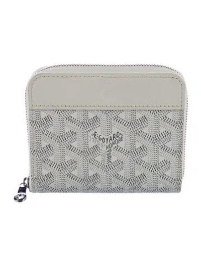 Pre-owned Goyard Ine Printed Wallet In White