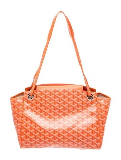 Pre-owned Goyard Ine Rouette Souple Pm In Orange