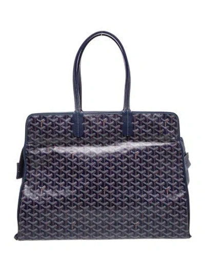 Pre-owned Goyard Ine Sac Hardy Gm In Blue