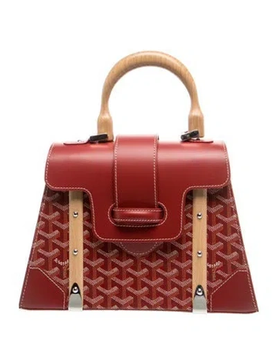 Pre-owned Goyard Ine Saigon Pm 2024 In Burgundy