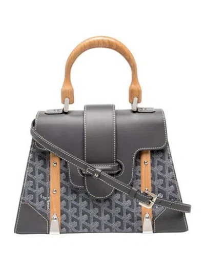 Pre-owned Goyard Ine Saigon Pm In Gray