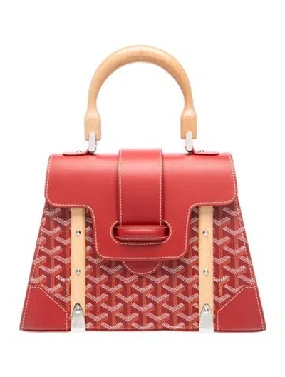 Pre-owned Goyard Ine Saigon Pm In Red