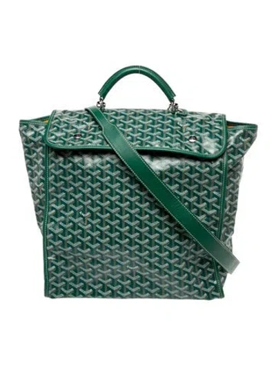 Pre-owned Goyard Ine Saint Leger In Green