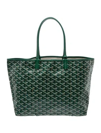 Pre-owned Goyard Ine Saint Louis Pm In Green