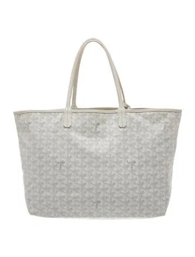 Pre-owned Goyard Ine Saint Louis Pm Tote Bag In White