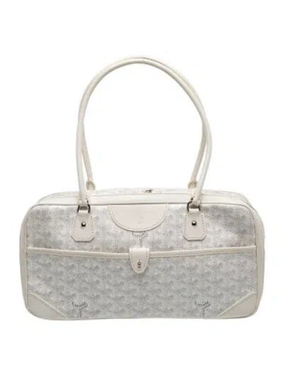 Pre-owned Goyard Ine Saint Martin Bag In White