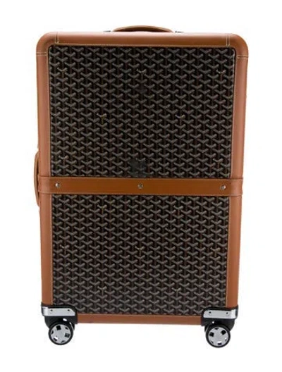 Pre-owned Goyard Ine Satolas Gm In Brown