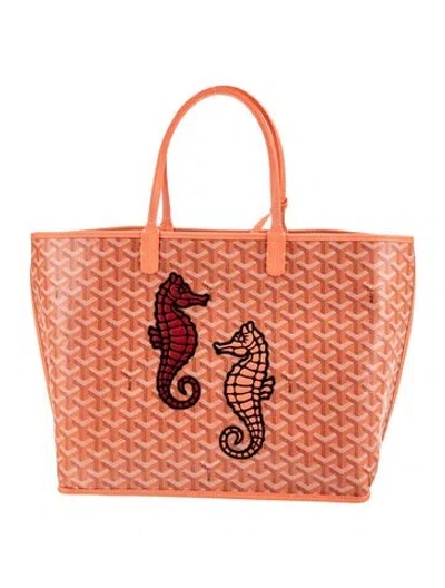 Pre-owned Goyard Ine Seahorse Anjou Pm W/ Tags In Orange