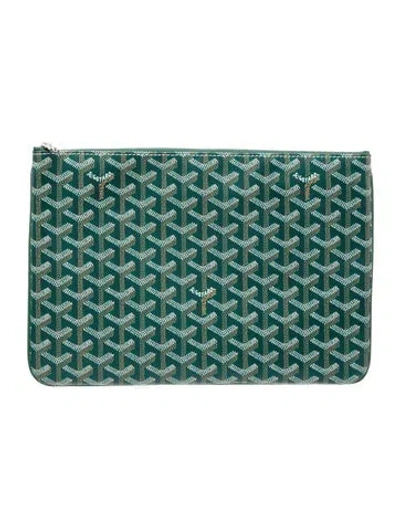 Pre-owned Goyard Ine Senat In Green