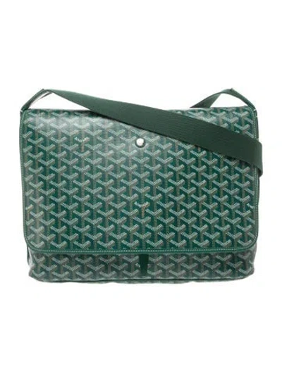 Pre-owned Goyard Ine Senat Large In Green