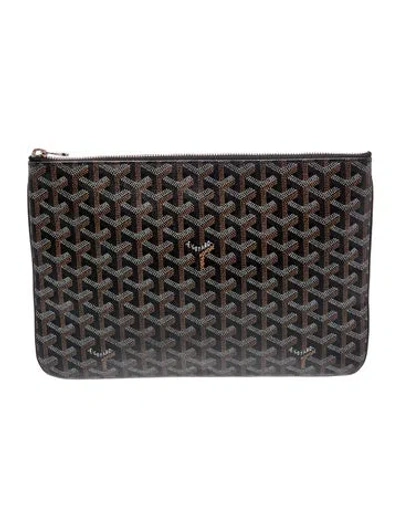 Pre-owned Goyard Ine Senat Mm In Black